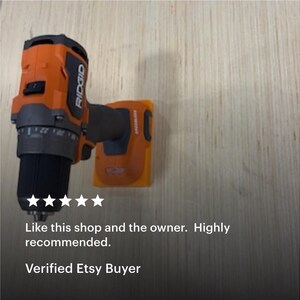 10 Pack Heavy Duty Tool Holder for RIDGID 18V Tools – Wall/Shelf/Cabinet Mount image 7