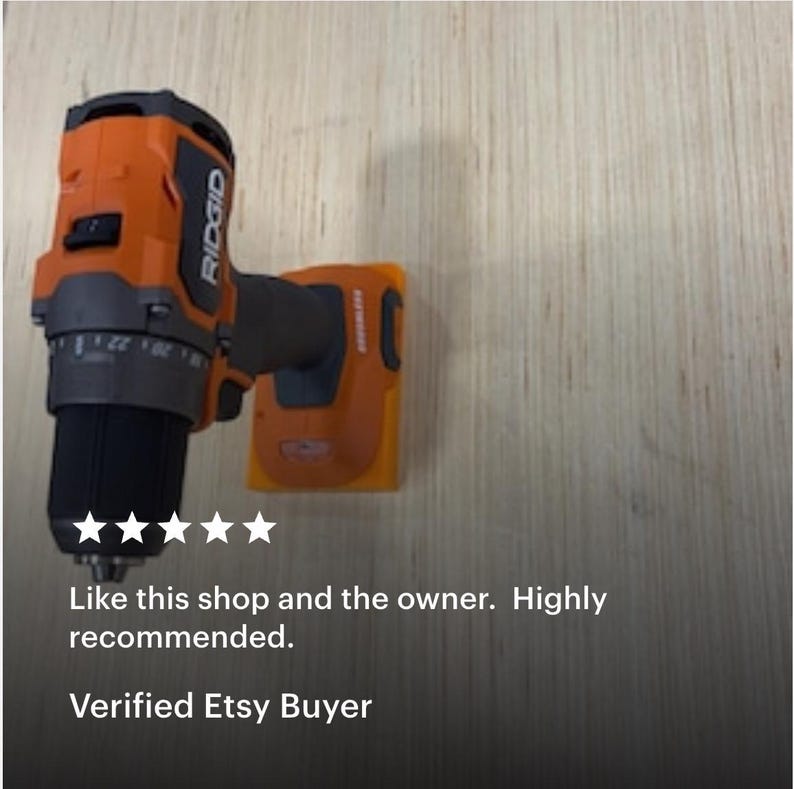10 Pack Heavy Duty Tool Holder for RIDGID 18V Tools – Wall/Shelf/Cabinet Mount image 7