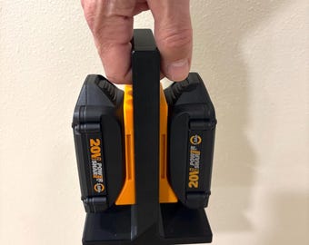 BattCaddy X2 - Portable Battery Holder for Worx 20V - 2 Slot Battery Caddy