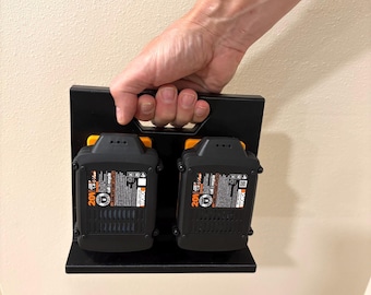 BattCaddy X4 - Portable Battery Holder for Worx 20V - 4 Slot Battery Caddy