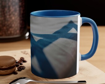 Coffee Mug Israel Flag, 11oz