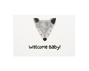 Postcard Welcome Baby / postcard for the birth