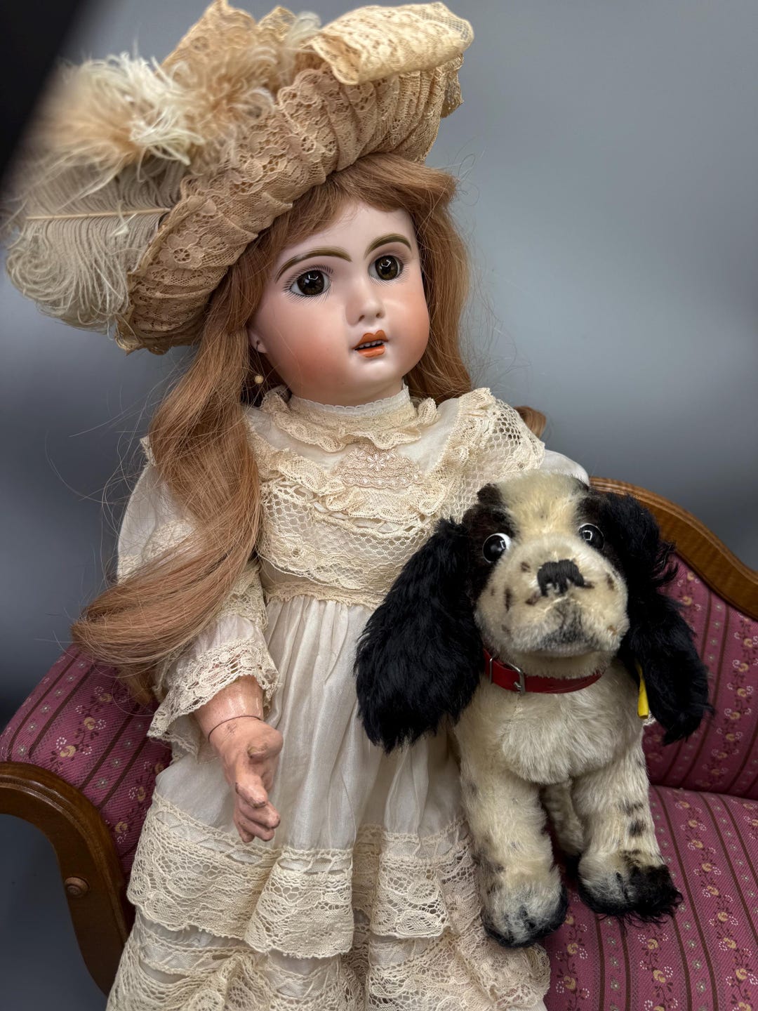 Poupée Jumeau 1907 Marcheuse tête porcelaine 57 cm