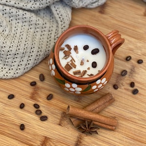Tacita de Cafe, Artesanales candle, Mexican candle, Mother Day gift, Christmas gift, soy candle, homemade candles, gift, Hispanic candles,