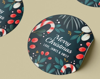 Custom Christmas Stickers｜Personalized Christmas Labels｜Holiday Gift Tag｜To From Stickers｜Gift Labels｜Free Shipping