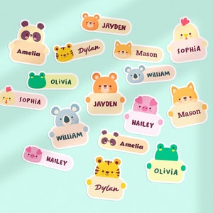 Kindernaamlabel: gelamineerde kindernaamsticker, waterdichte kindernaam, kinderlabels voor schoolbenodigdheden, kinderopvang, voorschoolse opvang, opslag - gratis verzending