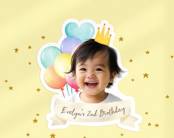 Birthday Sticker｜Personalized Birthday Sticker｜Custom Kid Birthday Sticker｜Birthday Favor Stickers｜Party Favor｜Goodie bag｜Free Shipping