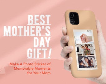 Mother's Day Gift｜Memorable Gift for Mom｜Mothers Day｜Laminated Sticker for Phone, Laptop, Water Bottle, Journal, and More ｜Free Shipping