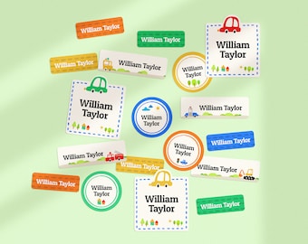 Variety Pack(35pcs) Custom Name Label｜Personalized Stickers｜Kids Labels for School Supply, Daycare, Preschool, Storage - Free Shipping