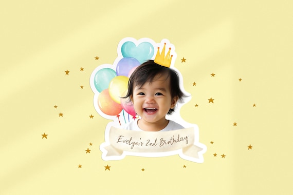 Birthday Sticker｜Personalized Birthday Sticker｜Custom Kid Birthday Sticker｜Birthday Favor Stickers｜Party Favor｜Goodie bag｜Free Shipping