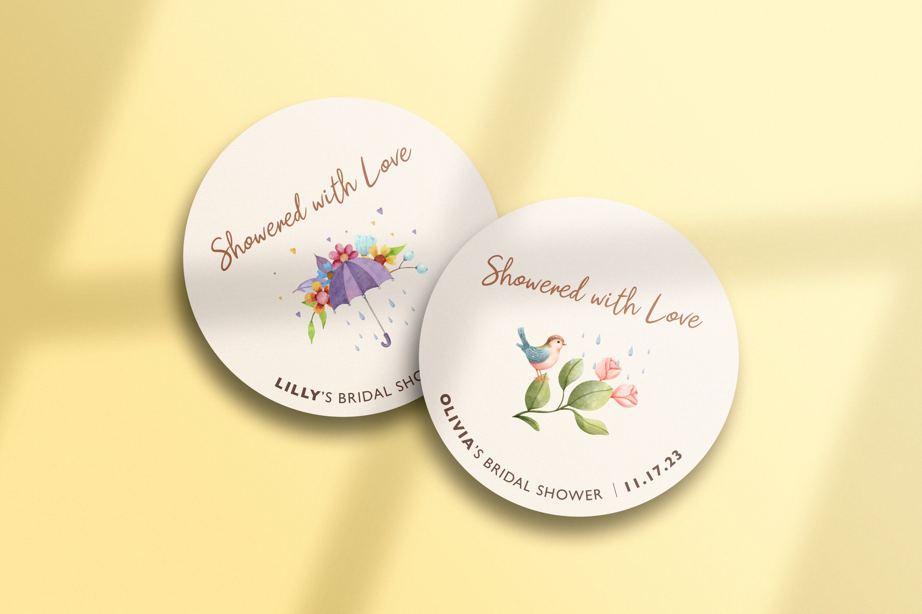 Sticker For Baridal Packing Bridal Shower Sticker|custom Bridal Shower Sticker|personalized Favor ...