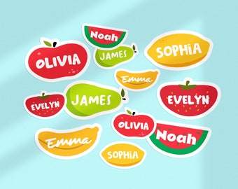 Kid Name Label｜Laminated Kid Name Sticker｜Waterproof Kid Name｜Kids Labels for School Supply, Daycare, Preschool, Storage - Free Shipping