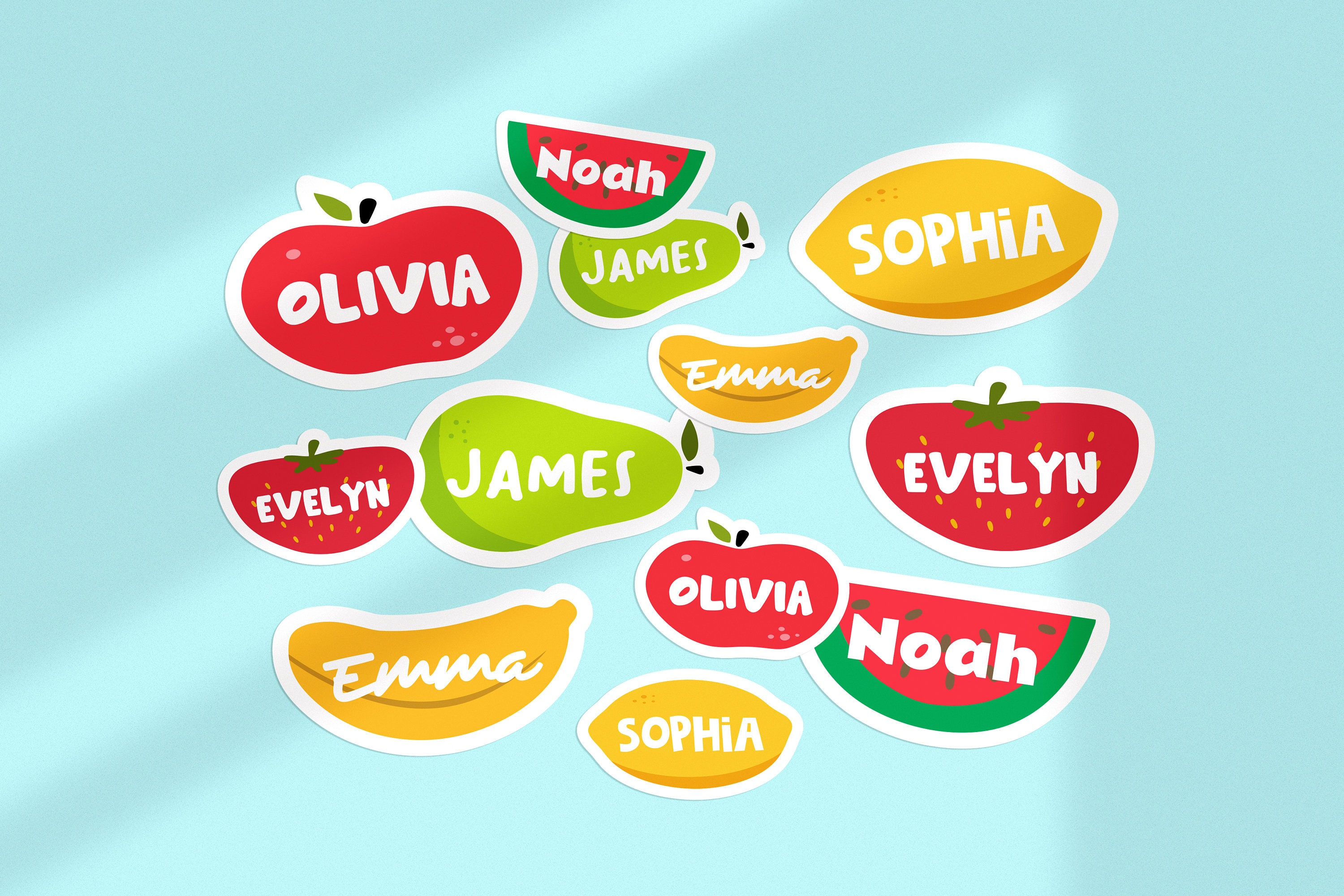 Kid Name Label｜Laminated Kid Name Sticker｜Waterproof Kid Name｜Kids Labels for School Supply, Daycare, Preschool, Storage - Free Shipping
