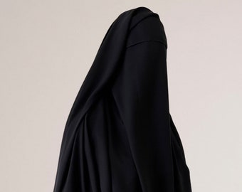 Flap niqab 3 layer, long.