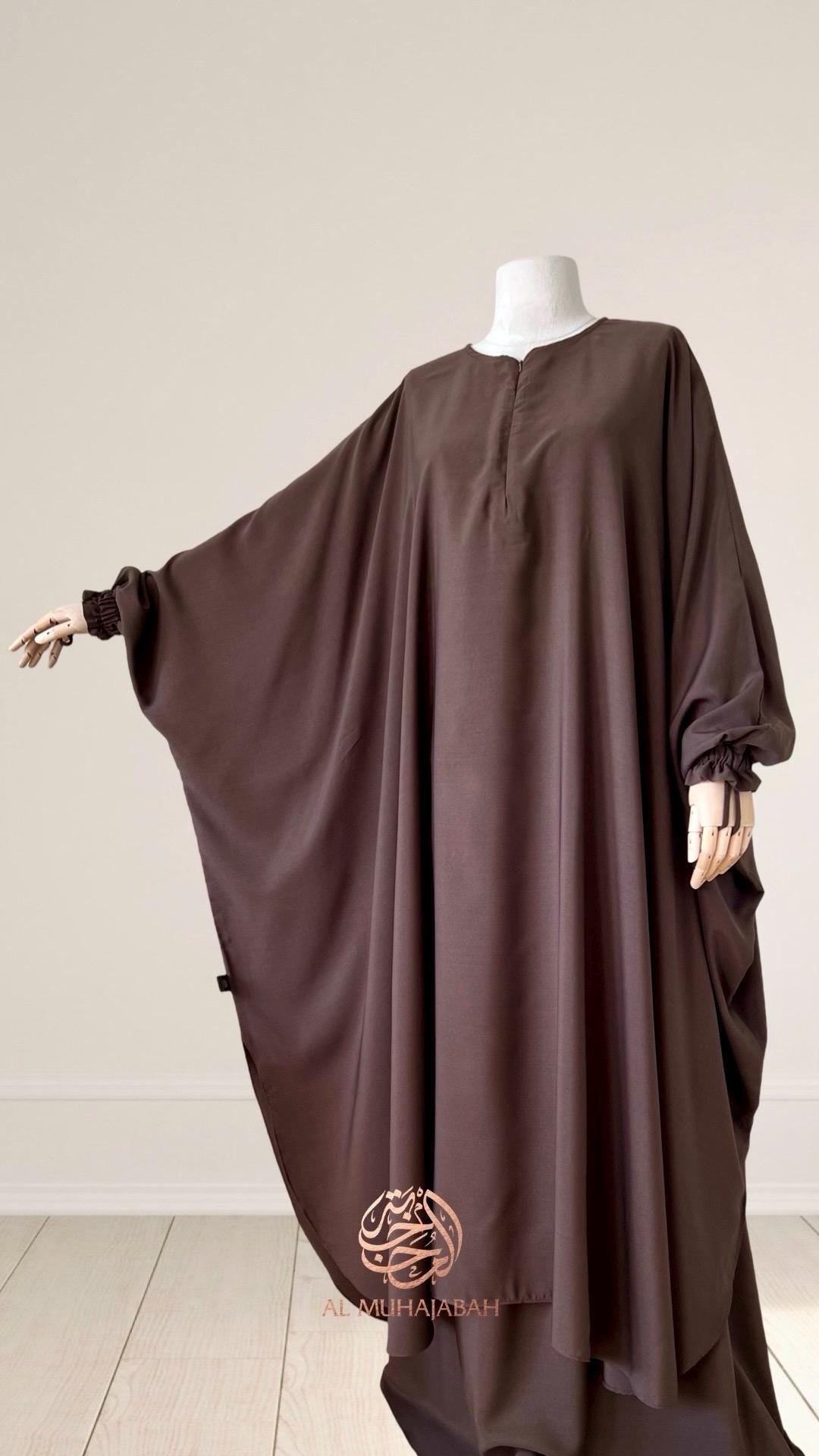 Long Top and Pants Two-Piece Abaya main image 1