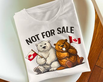 Funny Bear Tee Canada Wildlife Shirt Polar Brown Bear Nature Lover Top