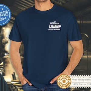 THE BEAR Shirt / The Original Beef Of Chicagoland / Distressed Font / PREMIUM Comfort Colors Garment Dyed Relaxed Fit Vintage T-Shirt Tee