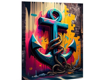 anchor graffiti wall