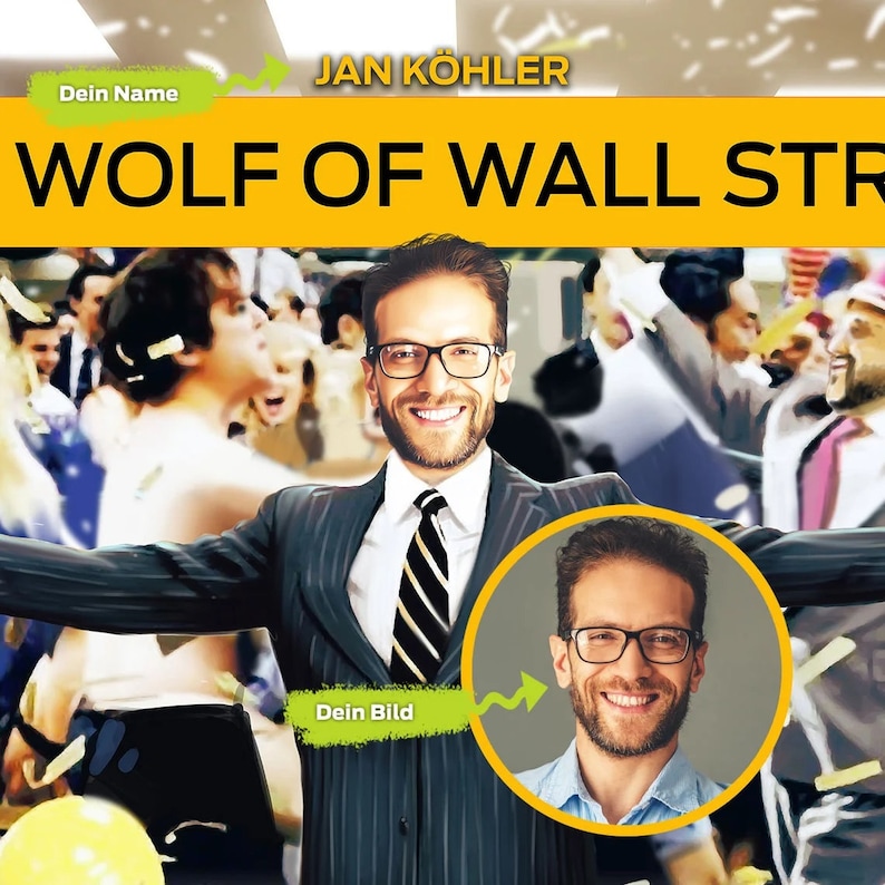 You in Wolf of Wall Street - Stocks, Crypto, DAX - Etsy