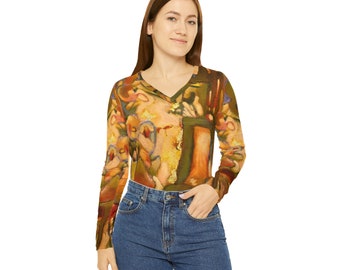 A Private Premise - Artistic V-Neck Long-Sleeve Shirt