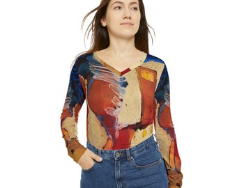 Let Change Happen - Artistic V-Neck Long-Sleeve Shirt