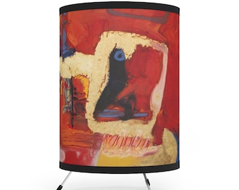 The Truth is Messy - Tripod Lamp with High-Res Printed Shade