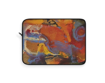 Laptop Sleeve, Protective Yet Lightweight w/ zipper, 3 Sizes See Chart, from Original Artwork "Dancing By The Window 6"