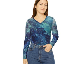 A Light Tether - Artistic V-Neck Long-Sleeve Shirt