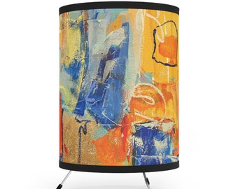 A Door Opens - Tripod Lamp with High-Res Printed Shade