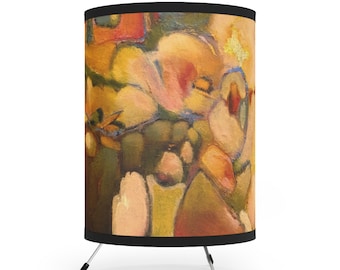 A Private Premise - Tripod Lamp with High-Res Printed Shade