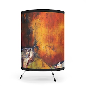 Nestled I - Tripod Lamp with High-Res Printed Shade