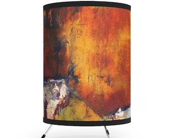 Nestled I - Tripod Lamp with High-Res Printed Shade