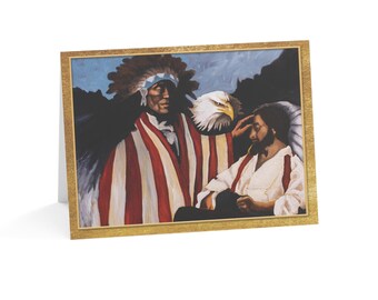 Christmas Card - Joseph Take Unto Thee Mary, Happy Christmas inside, Folded w/Envelope, Premium Paper, Sustainably Sourced, Christian Artist