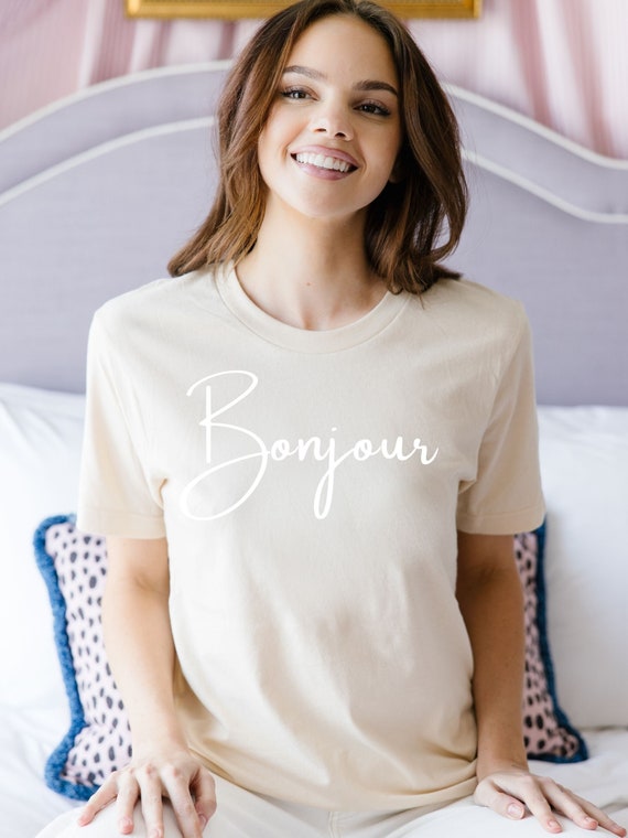 Bonjour Chic Minimalist T Shirt Tees Bonjour Chic Minimalist T Shirt Tees