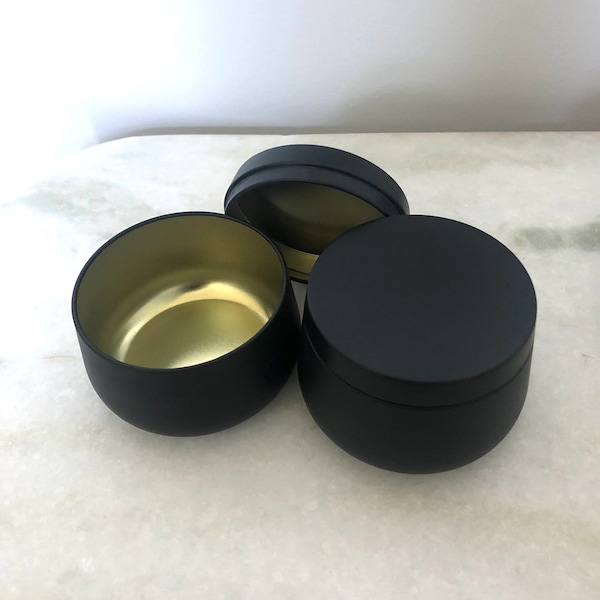 4oz round candle tin with lids