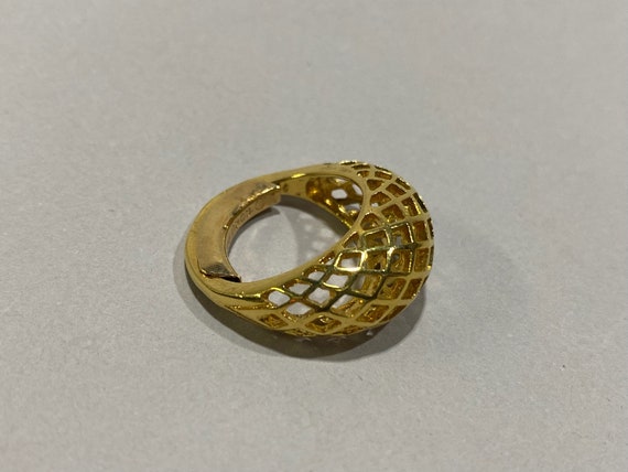 Adjustable Gold Costume Ring - image 1