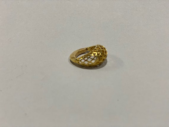 Adjustable Gold Costume Ring - image 2