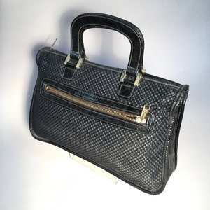 Vintage 1970&#39;s Mary Ann Rosenthal - Black Woven Purse