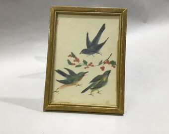 Cute Holiday Bird Painting