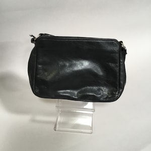 Vintage 1960&#39;s Black Leather Purse