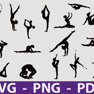 Turnster, Turner SVG-bestanden voor snijden, Turnen, Comeo, silhouet, Vector, PNG, bestand knippen, clipart, Instant Digitale Download