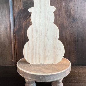 Snowman | Wooden Shapes | Tiered Tray Decor | Shelf Sitter | DIY | Unfinished Wood Cutouts | Craft Supplies | Blanks | Christmas Ornament