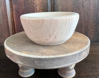 Unfinished Wood Bowl: DIY Craft Shape, Tiered Tray Decor