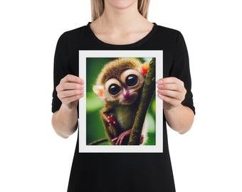 Painting slender loris