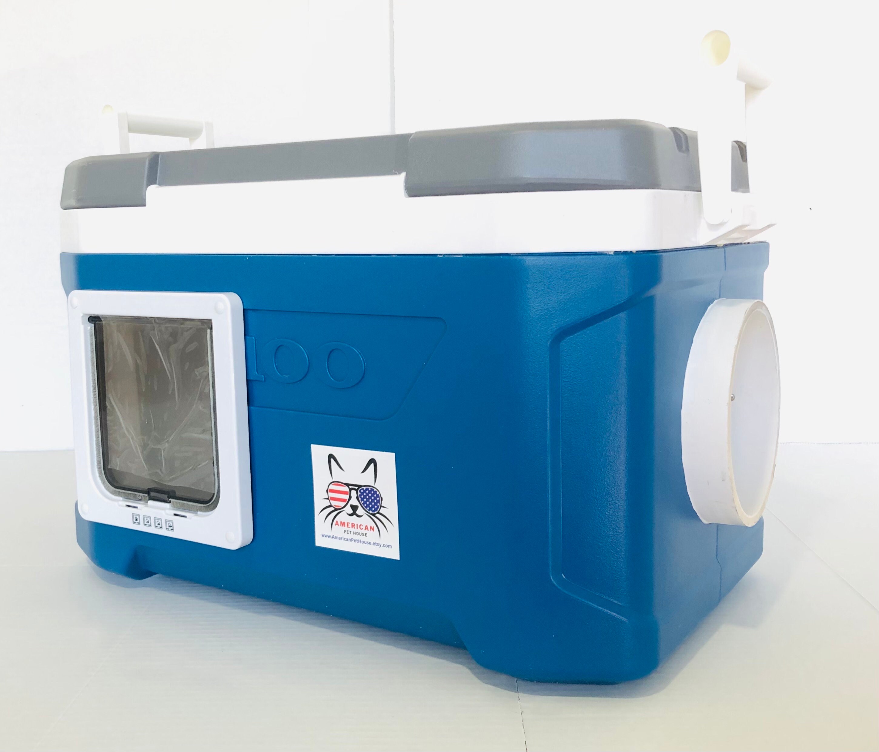 Feral Cat Shelter Two Entrance Cat House Warm Cat House for Outside Cats Cat Furniture Etsy