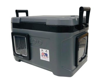 Insulated Feral Cat Shelter Built with Igloo Cooler, Winter Cat House