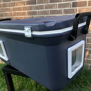 Coleman cooler cheap cat shelter