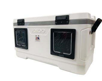 Jumbo Insulated Cat Shelter XXXL, Two Large Door Feral Cat House, Winter-Proof, Durable for Cold Weather