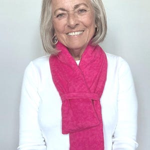 Neck wrap, microwave, freezer, corn fill, cotton flannel, washable cover, 40"L x 5"W