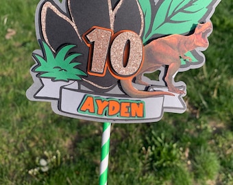 dino cake topper